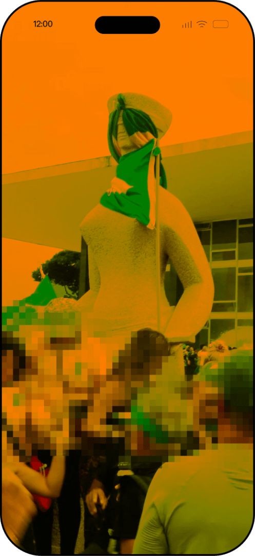 Exposição resgata imagens do 8 de janeiro registradas pelos próprios manifestantes
