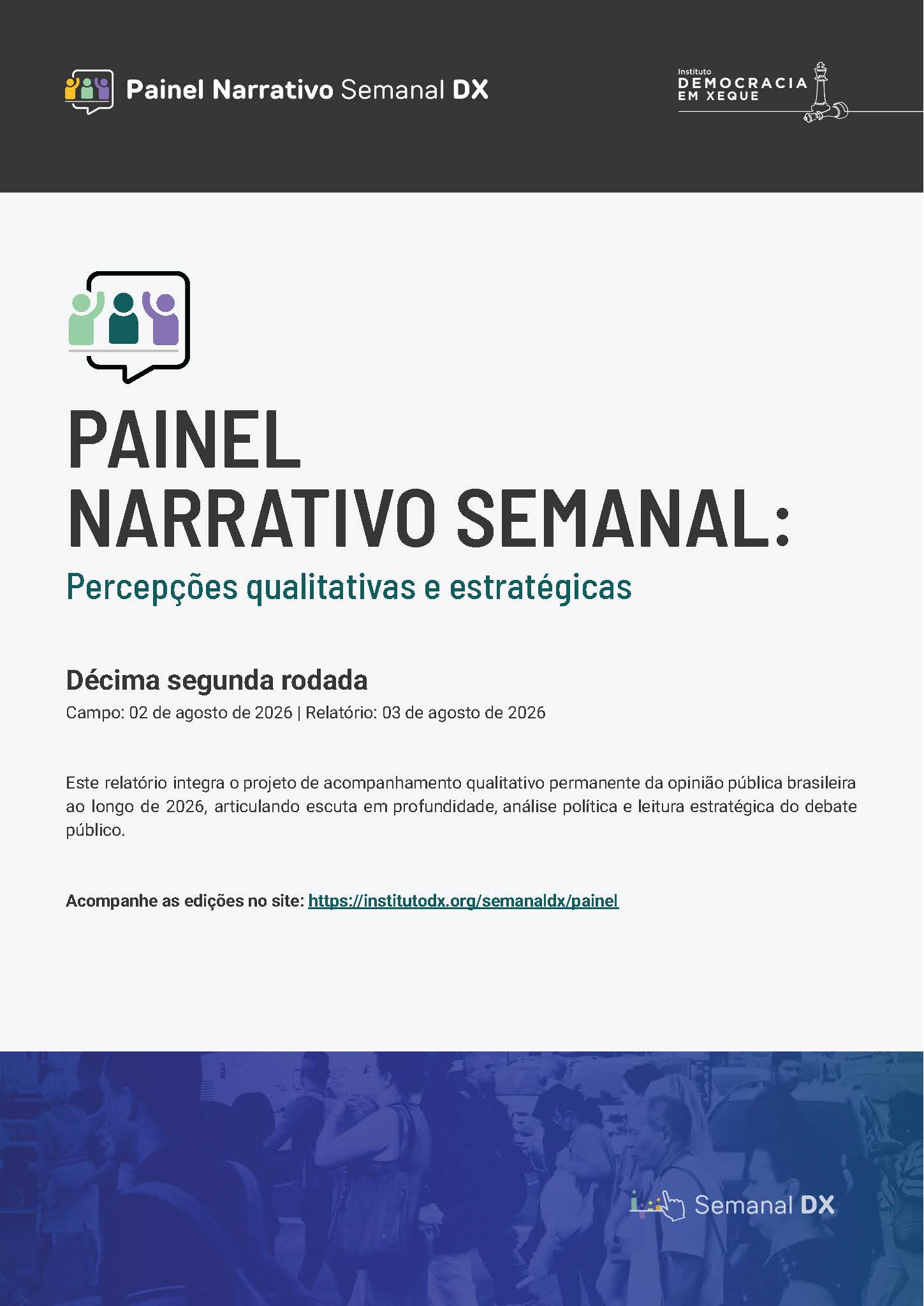 Páginas de Painel Narrativo Semanal - Décima segunda rodada
