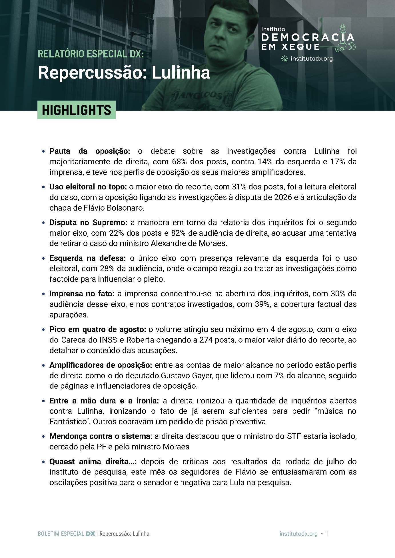 Repercussão Lulinha capa
