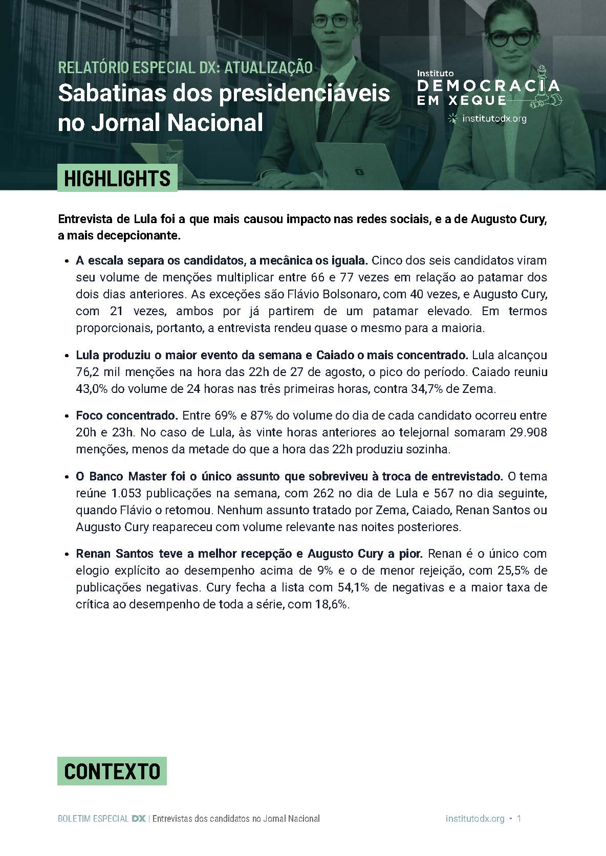 capade Atualização Especial DX_ Entrevistas dos candidatos no JN