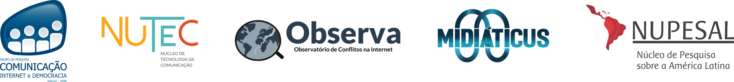 CID, NuTeC, Observa, Midiaticus e NUPESAL