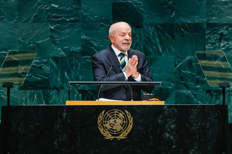 Lula durante discurso na Assembleia Geral da ONU