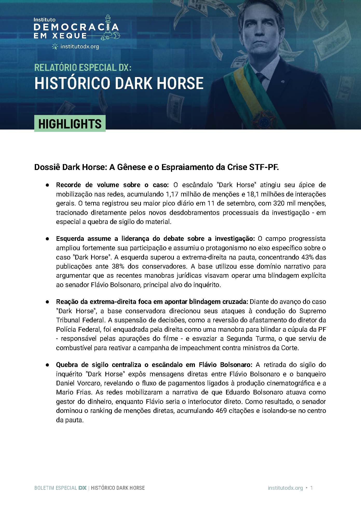 Páginas de Histórico Dark Horse capa