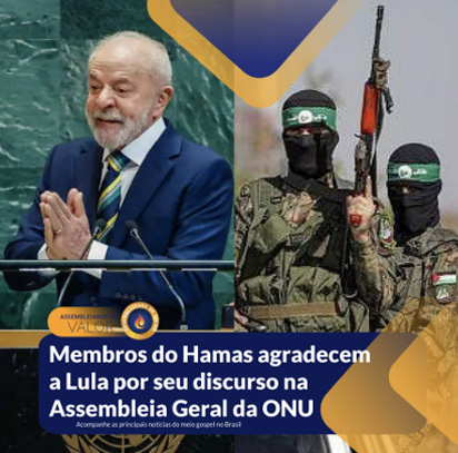 Publicação sobre Lula e o Hamas