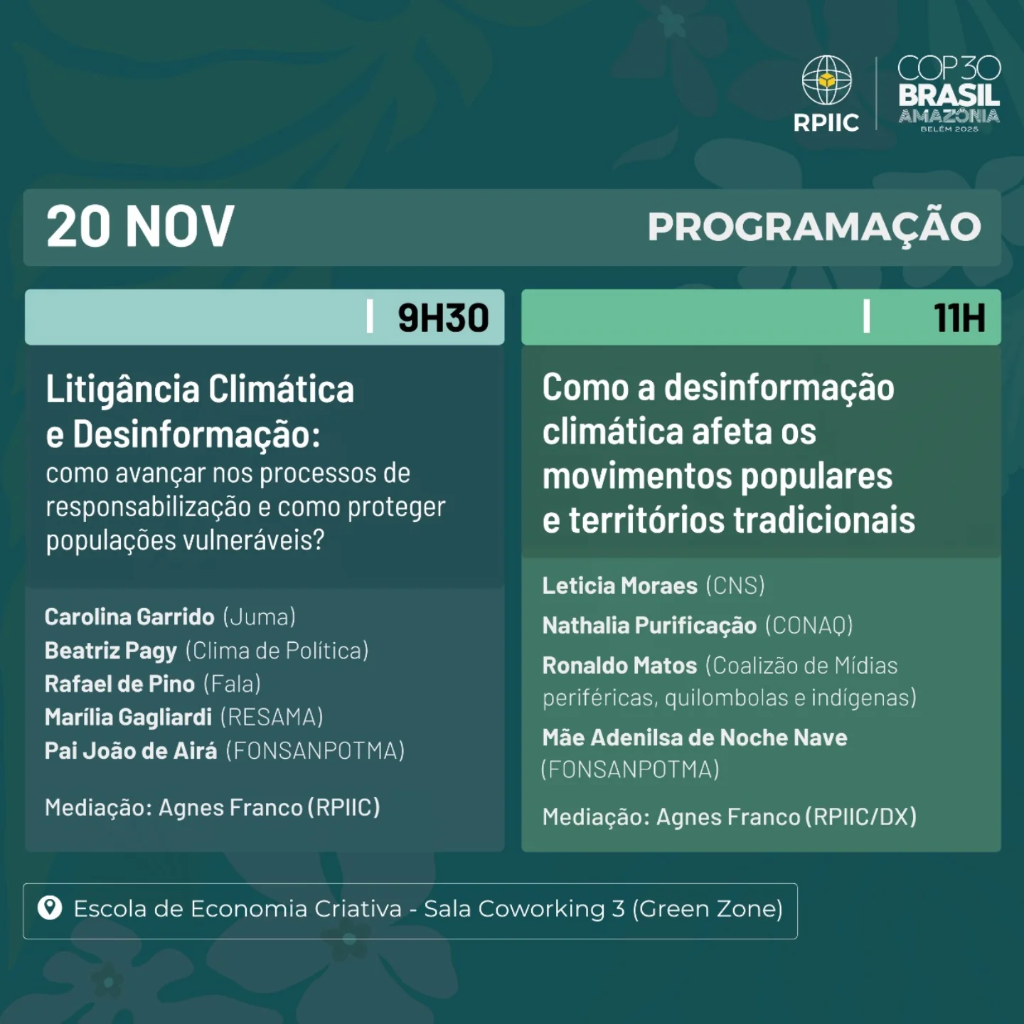 Post do Instagram de 18/11